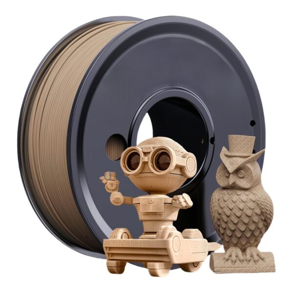 Wood PLA Filament 1.75mm - Real Wood Texture 3D Printer Filament (250g Spool)