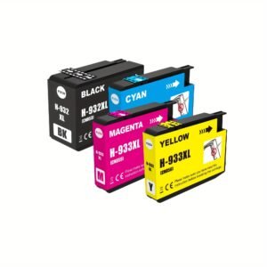 High Yield 932XL 933XL Compatible Ink Cartridges for HP OfficeJet 6600, 6700, 7110, 7610, 7612, 7510 Printers (Black, Cyan, Magenta, Yellow)