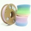 Matte Rainbow PLA Filament 1.75mm - Macaron Gradient Multicolor 3D Printer Filament (250g Spool)