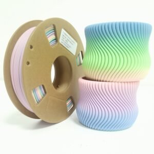 Matte Rainbow PLA Filament 1.75mm - Macaron Gradient Multicolor 3D Printer Filament (250g Spool)