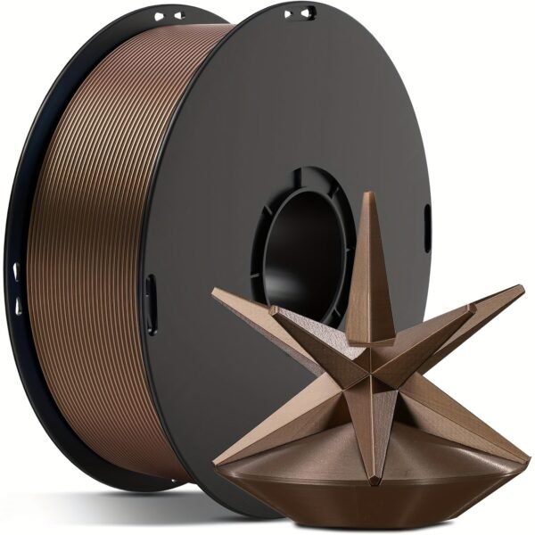 Metallic Brown PETG Filament 1.75mm - Chrome Metal-Like 3D Printer Filament (1kg/2.2lbs Spool)
