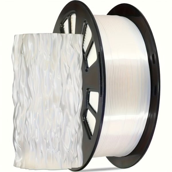 High Gloss White PLA Filament 1.75mm - Shiny 3D Printer Filament (250g/0.55lbs Mini Spool)