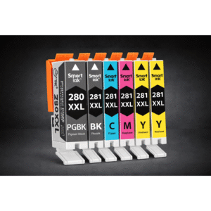 Compatible Ink Cartridge Replacement for Canon PGI-280XXL & CLI-281XXL - 5-Pack High Yield Combo (1x PGBK, 1x Black, 1x Cyan, 1x Magenta, 1x Yellow)