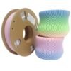 Matte Rainbow PLA Filament 1.75mm - Macaron Gradient Multicolor 3D Printer Filament (250g Spool)