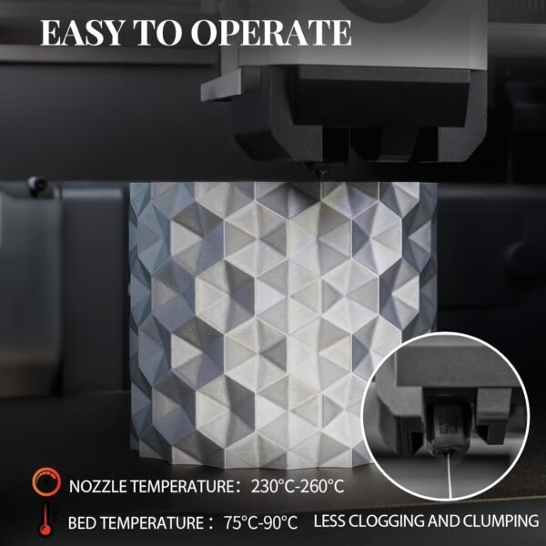 Metallic Brown PETG Filament 1.75mm - Chrome Metal-Like 3D Printer Filament (1kg/2.2lbs Spool)