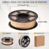 Skin Tone PLA Filament 1.75mm - Realistic Flesh Color 3D Printer Filament (250g/0.55lbs Spool) for Labubu & Action Figures