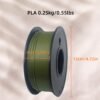 PLA Filament 1.75mm Army Green - 3D Printer Filament (250g/0.55lbs Spool)