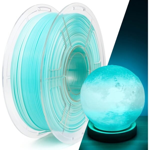 Semi-Transparent PETG Filament 1.75mm - Blue & White Gradient Light-Transmitting 3D Printer Filament (1kg/2.2lbs Spool)