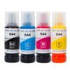 Premium Refill Ink Bottle Replacement for Epson 544 / 522 - 70ml Dye Ink for EcoTank L1110, L3110, L3150, ET-2720, ET-4700 Printers
