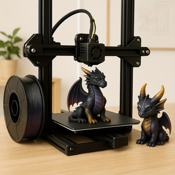 Silk Dual & Tri-Color PLA Filament Bundle - High Gloss Black/Purple & Black/Purple/Gold Co-extruded 3D Printer Filament (4 Spools x 255g, 1.02kg Total)