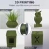 PLA Filament 1.75mm Army Green - 3D Printer Filament (250g/0.55lbs Spool)