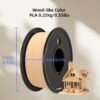 Wood PLA Filament 1.75mm - Real Wood Texture 3D Printer Filament (250g Spool)