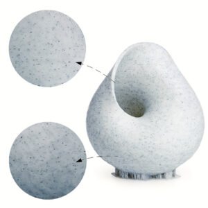 Marble White PLA Filament 1.75mm - Real Stone Texture 3D Printer Filament (250g/0.55lbs Spool)